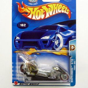 Hot Wheels Fright Bike #162 Wastelanders 5/10 Black Die-Cast Car 2003
